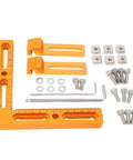 Built Tough CNC Workholding Fixture Kit With Side Clamping Vise Clamp For T Slot Perforated Tables and components shown