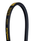 Classical Wrapped Industrial V Belt A47 4L490 For Heavy Equipment, 49 Inch Outside Circumference, black with yellow text