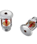 Top Shelf Quick Response Upright Fire Sprinkler Heads 155F 68C Half Inch NPT Thread No Sweat Water Spray Up System 5 Piece Kit.
