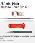 X Cut S93G Chainsaw File Kit For Three Eighths Inch Mini Pitch Chainsaw Chains Heavy Duty Sharpening With Handle