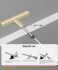 15 Pack Gold Cabinet Knobs And Brushed Brass Pull Handles For Dresser, Bathroom And Doors demonstrated with cutting tool