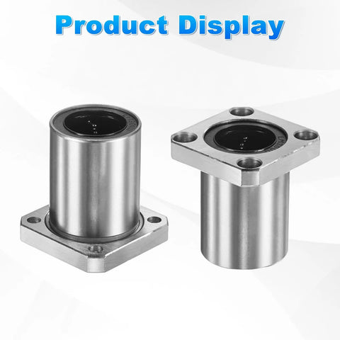 Top Tier LMK30UU Linear Ball Bearings 30MM Bore 45MM OD 2 Pack Flange Bushing with double rubber seals for CNC and 3D printers.