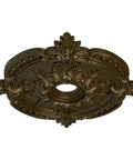 Benson Classic Brass Ceiling Medallion, 28 3/8 Inch, detailed deep relief design, lightweight, hand painted, fits up to 6 1/2 inch canopies