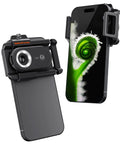 Phone Microscope With 200X Magnification And Built In LED UV Light For iPhone And Android CPL Polarizing Filter Portable Zoom Lens Attachment For Plants Coins Jewelry And Tiny Details On The Go, clip-on phone