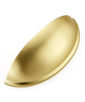 12 Pack 3 Inch Brushed Brass Cabinet Drawer Pulls Cup Style Handles For Kitchen Hardware