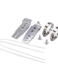 Dishwasher Mounting Bracket Kit With Screws And Hose Clamps For Compatible Models 5001DD4001A 6026050 laid out on white background