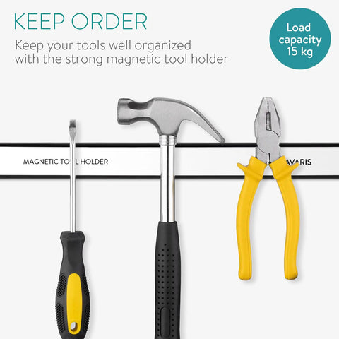 Magnetic Tool Holder Rack Set Of 4 For Garage Wall Mount 12 Inch Heavy Duty Tool Strip With Powerful Magnets holding tools