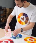 Person using Cooling Block For DTF Transfers Fast Cold Peel Printing Tool For DTF Powder Transfer Film And Sublimation.