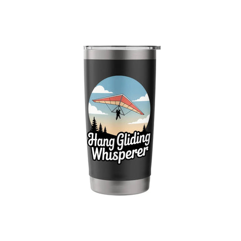 Hang Glider Whisperer Stainless Steel Insulated Tumbler With Bold Hang Gliding Artwork For Pilots And Fans 20 Oz On The Go Bottle