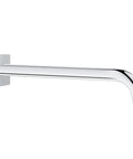 Rainshower 12 Inch Shower Arm With Square Flange In Starlight Chrome Finish With Scratch Resistant Surface Half Inch NPT Male Threads Works With Most Shower Heads No Fuss Easy Install