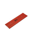 Folding Tool For Sheet Metal Bending With Dual Throat Depths Built From 16 Gauge Steel, 12 Inch Red, metalworking tool on white background.