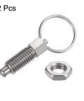 Killer Heavy Duty Stainless Steel Spring Plunger 2 Piece Pack With M10x1.5 Threads And Solid 6mm Round Pins for secure locking.