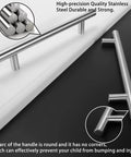 Slick 25 Pack Brushed Nickel Cabinet Pulls Measuring Three Point Seven Five Inch Center Spacing Easy Peasy Mounting Heavy Duty Construction showing sleek stainless steel design.