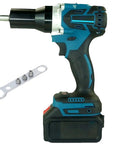 Cordless Electric Rivet Nut Gun Powered By A Brushless Motor And Rechargeable Battery Includes A Kickass Wrench for tight metal joining.