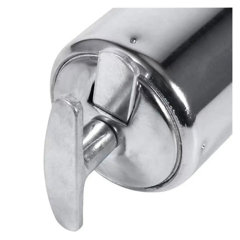 Close-up of Beefy 400cc Pneumatic Grease Gun with stainless steel spring, part of portable manual oil gun design.