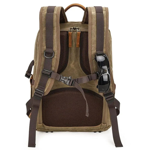 Camera Gear Backpack Waterproof Retro Batik Canvas DSLR Shoulder Bag For Travel Outdoor Unisex Men Women Theft Proof Back Access
