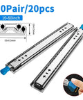 Heavy Duty Drawer Slides With Locking Mechanism, Super Smooth Silent Glide, Ball Bearing Rails, Rust Resistant Electroplated Or Powder Coated Finish, Built Tough Steel Hardware For High Use Kitchens, Cabinets, And Workshops, 10-60 inch steel slides