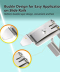 One Port Metal DIN Rail Mounting Module For Snap In Keystone Jacks Attaches To Standard 35 Millimeter DIN Rail With No Tools
