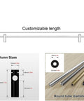 Badass Adjustable Aluminum Floating Shelf Brackets Hella Sturdy Guardrail Mounts For Cabinets And Collectibles showing customizable lengths and tube sizes.