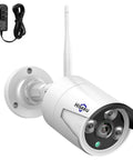 Add On 3MP Outdoor Wireless Security Camera For 10 Channel Systems, Waterproof Indoor Outdoor Camera With 3.6mm Lens