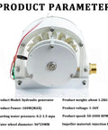 DIY High Efficiency Water Turbine Kit For Home Power Generation with Pelton style impact wheel and acrylic shell.