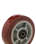 Tough As Nails U Boat Cart Replacement Kit Eight 2 Inch center wheel in fresh maroon with gray hub for heavy use.