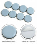 Self-Adhesive PTFE Furniture Glides Round 0.63 Inch Sliders For Hardwood Floors Chairs And Tables Cut Friction Protect