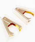 Two Pack Rose Gold and Gold Staple Remover Set, Luxe Acrylic Office Tools for Quick Paper Fixes, shown side by side on white background