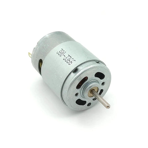 High Torque DC Motor 6V To 12V RS-380 17500 RPM Mini 28mm Electric Motor, compact steel body for DIY projects.