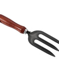 Three Tines Hand Gardening Fork Do It All Workhorse With Carbon Steel Thickened Hardened Digging Tines for weeding and planting