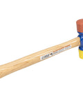 Soft Face Hammer With Two Faces Soft Red For Delicate Surfaces And Hard Yellow For Tough Jobs Your Go To 12 Oz Drop Forged American High Carbon Steel Head Made In The USA SF12 VN19410 with wooden handle