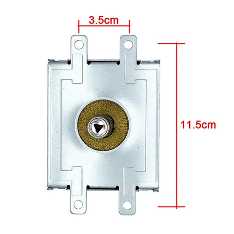 High Power 1000W Industrial Magnetron Tube For Microwave Drying Equipment, 3.5cm x 11.5cm size, with mounting brackets for industrial use.
