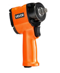 Shop Ready 1 2 Drive Pneumatic Impact Wrench with slim grip for heavy-duty auto work, featuring bright orange alloy housing.