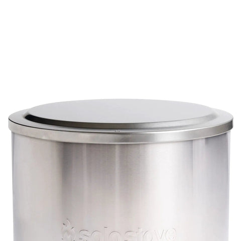 Yukon Lid Fire Pit Cover Premium 304 Stainless Steel Round Tabletop Accessory for Wood Burning and Camping on a fire pit