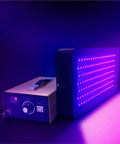 Badass High Power UV LED Curing Lamp With Quick Timing For Epoxy Resin Glue 3D Print Ink And Silk Screen Jobs Hella Durable Aluminum Housing side view