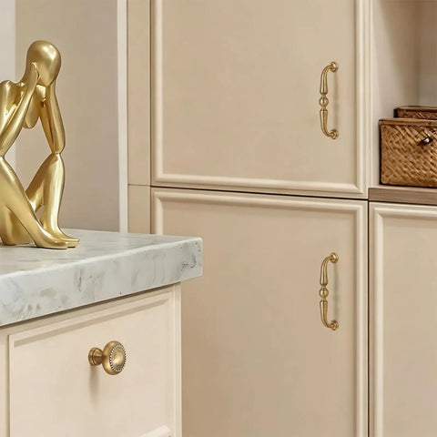 5.04 Inch Bronze Brass Cabinet Pulls Set Of 10 Vintage Style Handles on cream cabinet doors