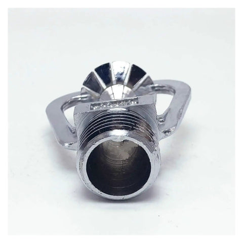 Real Deal Marine Grade Copper Fire Sprinkler Head With Medium Velocity Water Mist Spray For Heavy Lifting Fire Protection And Easy Install On Any Active Job Site Or Indoor Project Area close-up of chrome plated copper body and threaded connection