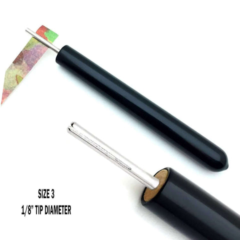Size 3 slotted paper bead roller with 1/8" tip, part of the Slotted Paper Bead Roller Quilling Tools Set With Five Size Tips Pro Grade.