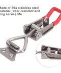 Heavy Duty 304 Stainless Steel Toggle Clamp Locks Things Down Tight With A Rock Solid 250 Kilogram Grip, showing durability and quick release design.