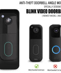 Anti Theft Angle Mount For Blink Video Doorbell 2025 2nd Gen shown with front view, compatible with Blink 1st and 2nd Gen doorbells.