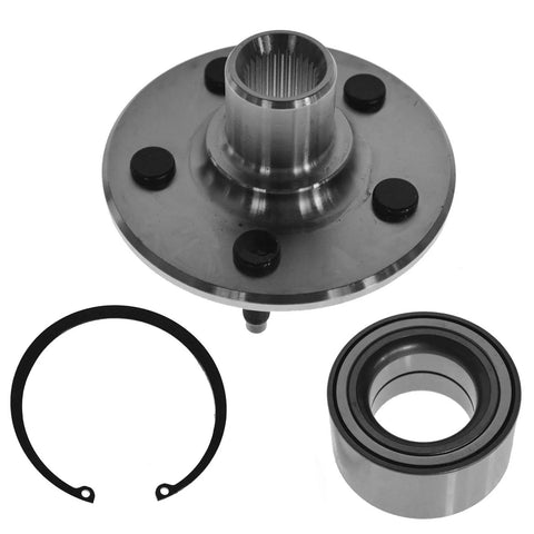 Rear Wheel Bearing And Hub Kit Set For 2002 2010 Ford Explorer 2002 2003 Explorer Sport 2007 2010 Explorer Sport Trac Lincoln Aviator Mercury Mountaineer Two Piece Rear Driver And Passenger Side Bearings For Your Ride with components visible.