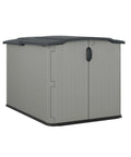 138 Cu Ft Horizontal Outdoor Storage Shed With Glidetop Sliding Lid Weatherproof Resin Shed With Floor For Bikes Motorcycles