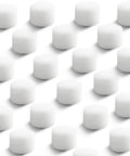 96 Pcs Nebulizer Filter Replacement Kit For Compressor Systems White Round Sponge Air Filters shown in grid pattern