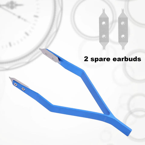 Watch Spring Bar Tool Kit With Two Spare Fork Tips And Screwdriver Aluminum Alloy Tweezers