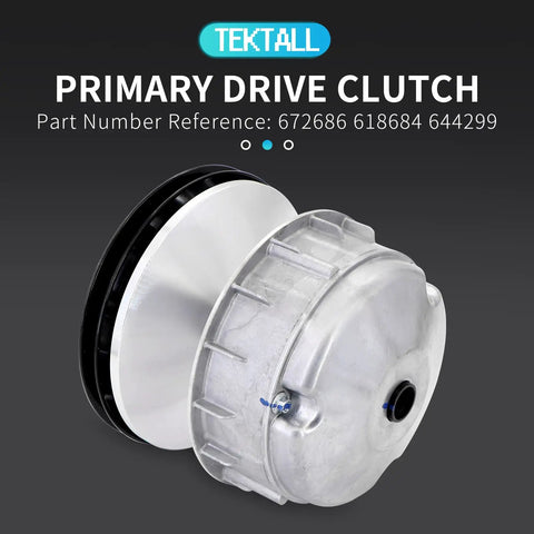 Primary Drive Clutch Replacement For EZGO TXT And RXV Golf Carts 2010 And Up Built Tough Aluminum Alloy And High Pressure Casting For Durability Replaces 672686 618684 644299 Fits EZGO TXT RXV 2010 Up Ready For Road. silver aluminum drive clutch for EZGO TXT/RXV