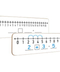 Double Sided Dry Erase Number Line Lapboard 4x12 Inch for Students, 0-10 On One Side, 0-20 On The Other, Classroom Must-Have Whiteboard
