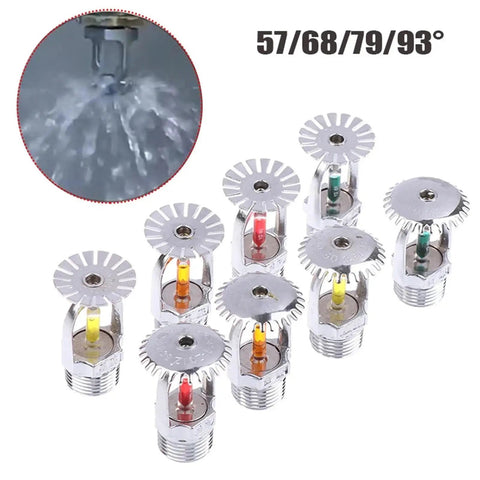 Pro Grade Fire Sprinkler Head Delivering Fifty Seven To Ninety Three Degree Spray Patterns for home and garage use.