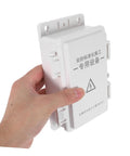Heavy Duty Outdoor Electrical Enclosure Plastic Junction Box Waterproof For Surveillance Cameras and Electronic Components Systems Built To Last Through Rough Weather With Super Easy Install held in hand