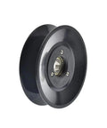 Heavy Duty Ceramic Guide Wheel For Wire Winding Machine Pulley U V Groove Roller, durable black porcelain construction.