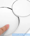 Dual Flush Actuator Plate For Concealed Cisterns Alpine White Wall Mount Toilet Flush Plate Easy Install With Dual Buttons